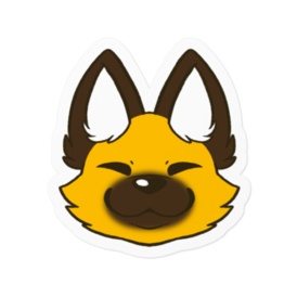 キツネとタヌキのステッカー