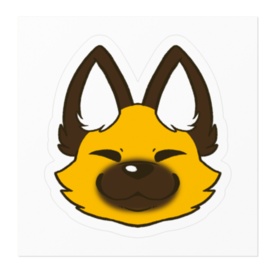 キツネとタヌキのステッカー