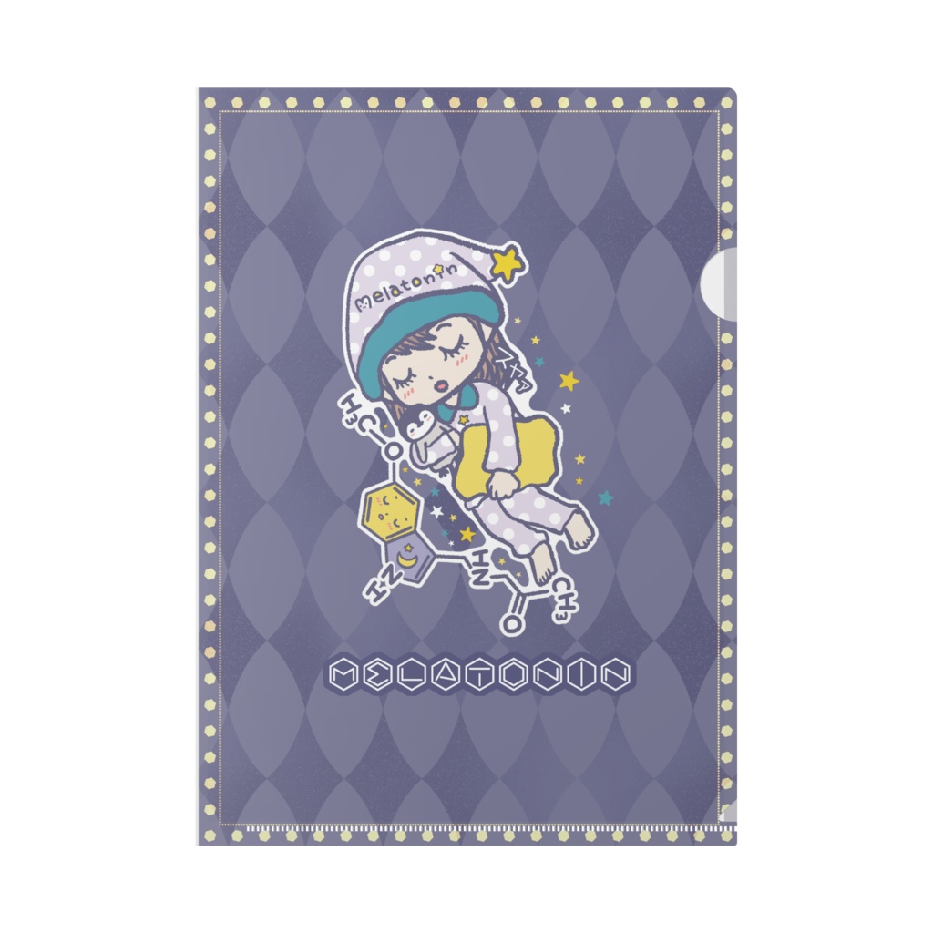 メラトニンちゃんのクリアファイル
