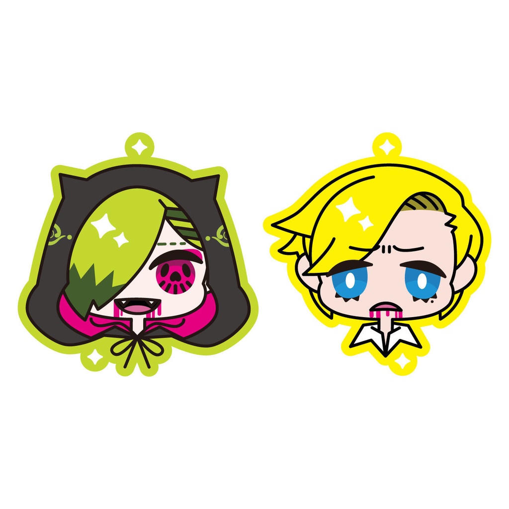 れめとししの吐血アクキーセット