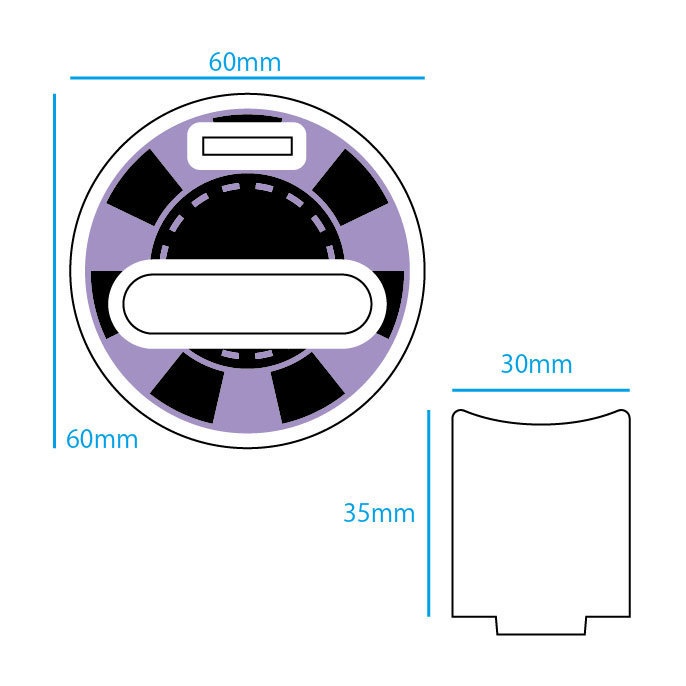 カジノチップ風ぬいスタンド