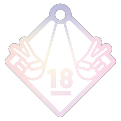 ダブルピースアクリルキーホルダー