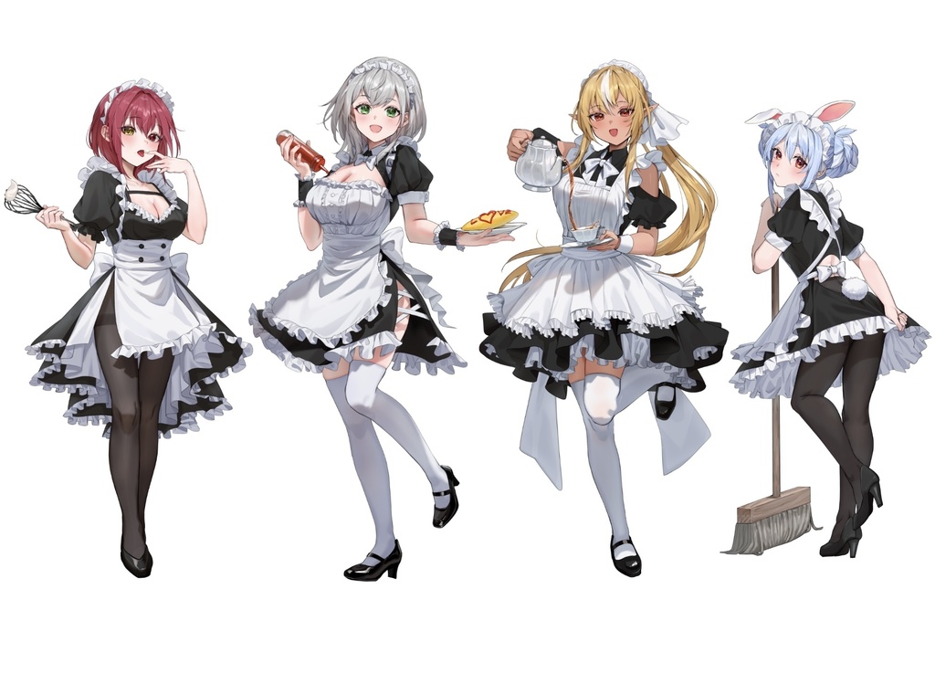 (非公式)ホロライブ3期生メイド服アクリルスタンド