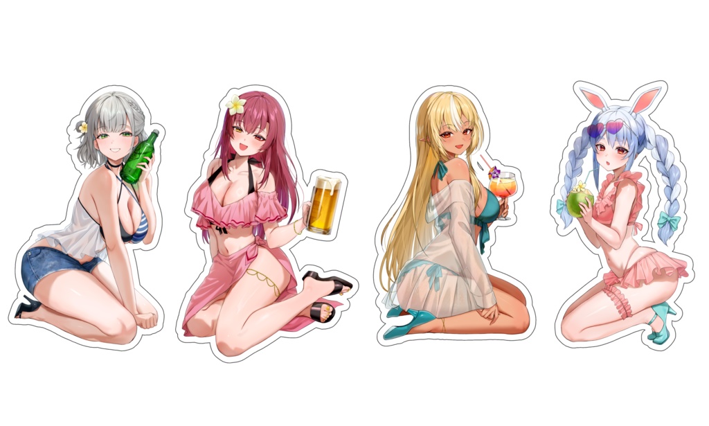 (非公式)ホロライブ3期生サマーバカンスアクリルスタンド
