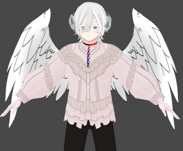 vroid studio 3 wings custom item 