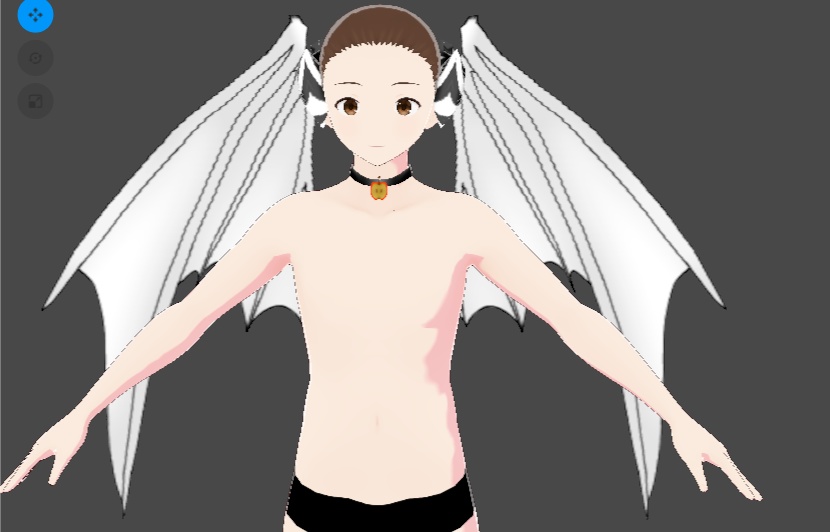 vroid studio 3 wings custom item