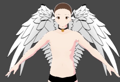 vroid studio 3 wings custom item