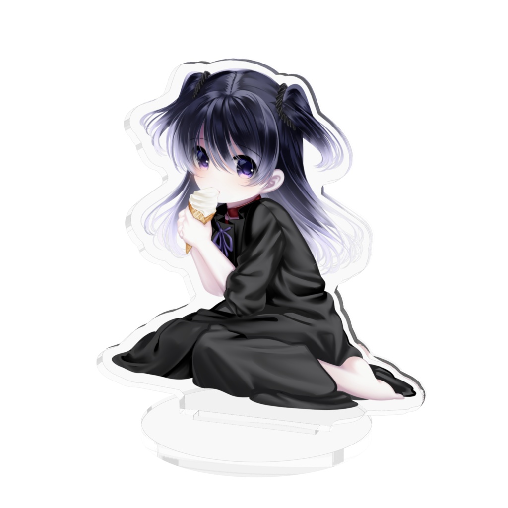 【再生産予約受付中】「最悪なる災厄人間に捧ぐ」クロ(子供)アクリルフィギュア 70x70mm