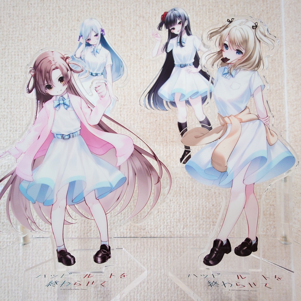 「ハッピールートを終わらせて」アクリルスタンド ヒロイン全4種セット(120×120mm)