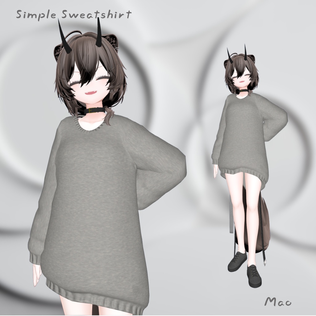 【無料】Simple Sweatshirt Set