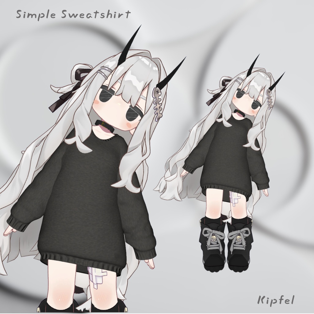 【無料】Simple Sweatshirt Set