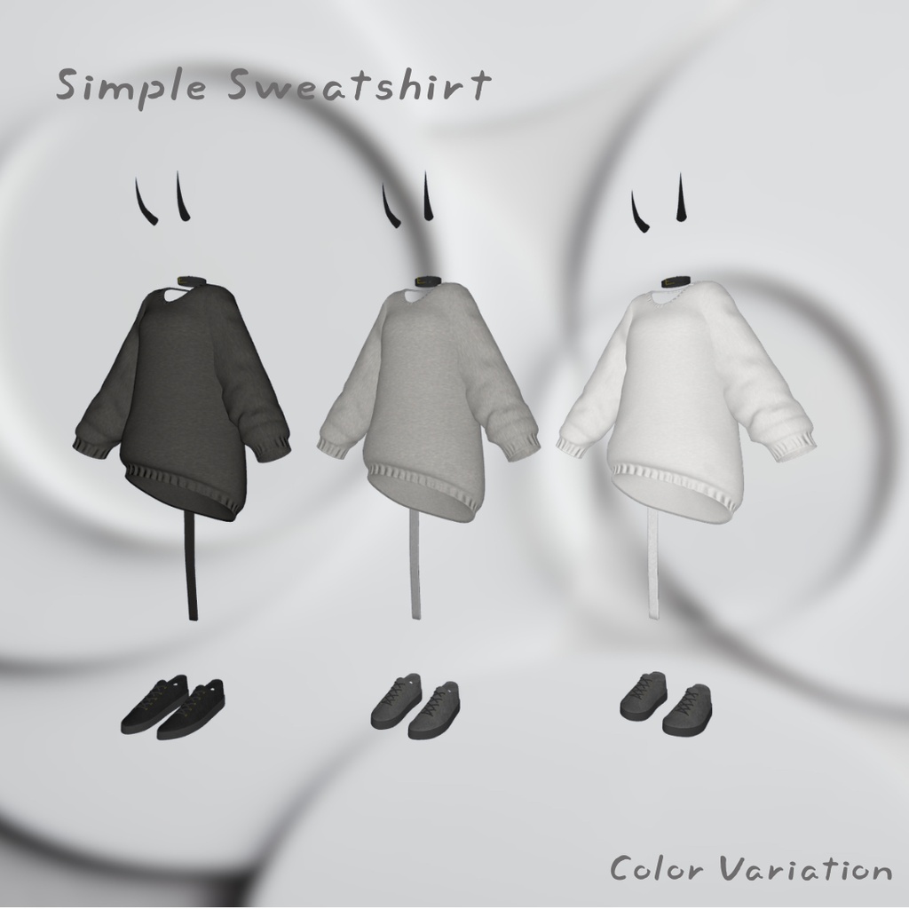 【無料】Simple Sweatshirt Set