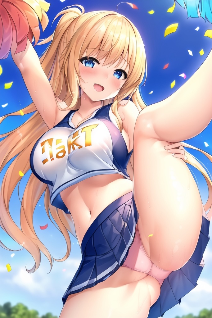 えちえちチアガールちゃんの脚上げパンチラ集