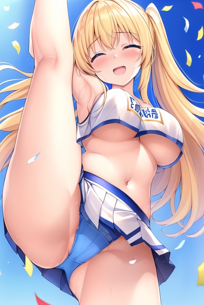 えちえちチアガールちゃんの脚上げパンチラ集