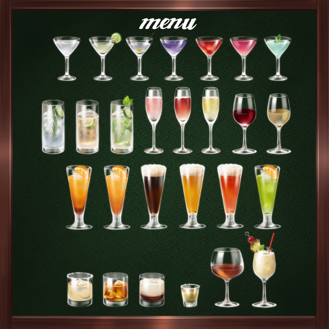 【新ココフォリア用素材】お酒シナリオで使えるBARの素材集【立ち絵にも】