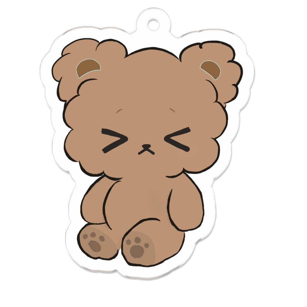 もっと！きゅるりんくまさんアクキー☆(閉じるめ)