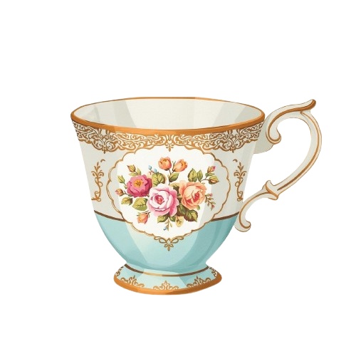 Blue Antique – かわいいアンティーク雑貨のクリップアート素材集(PNG形式)