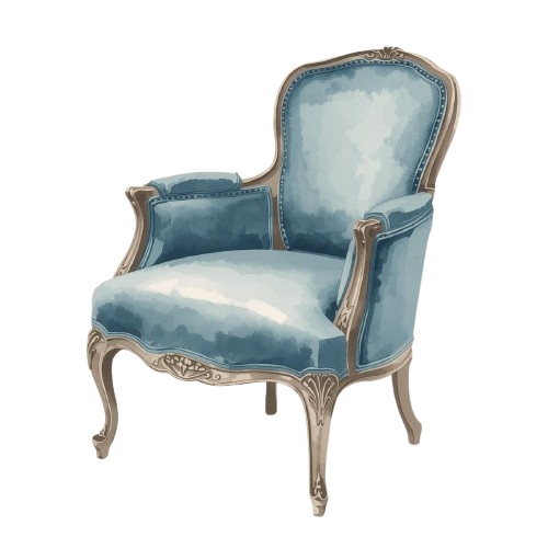 Blue Antique – かわいいアンティーク雑貨のクリップアート素材集(PNG形式)