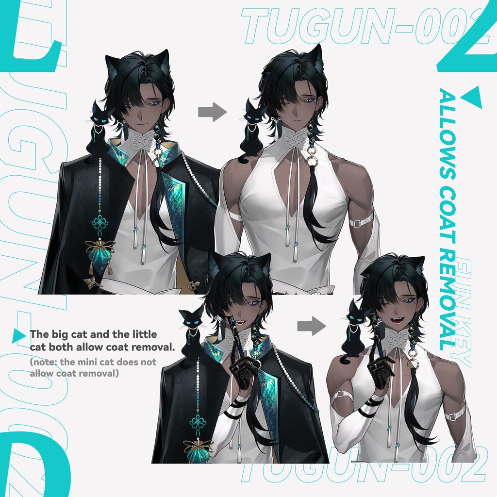 【live2d モデル】黑皮小猫