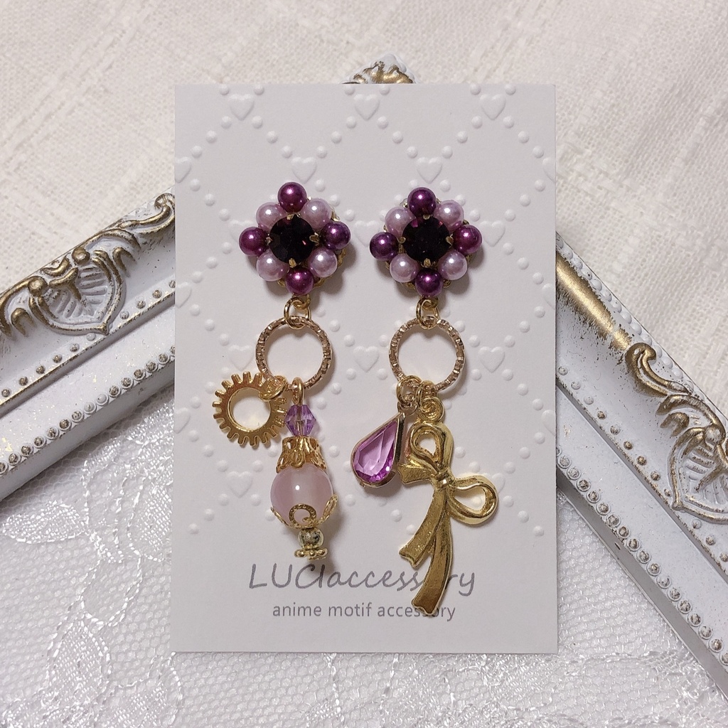 【まどマギ】ソウルジェムアシンメトリーピアス