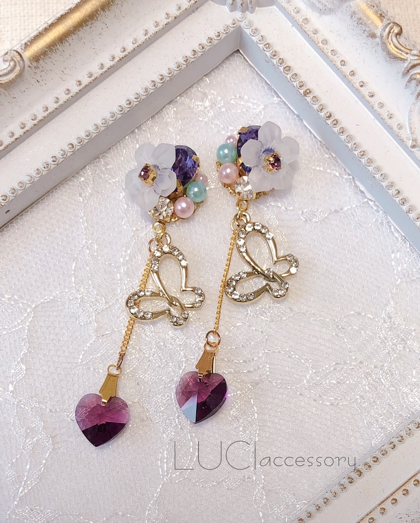 【鬼滅の刃】女の子イメージスワロフスキーピアス