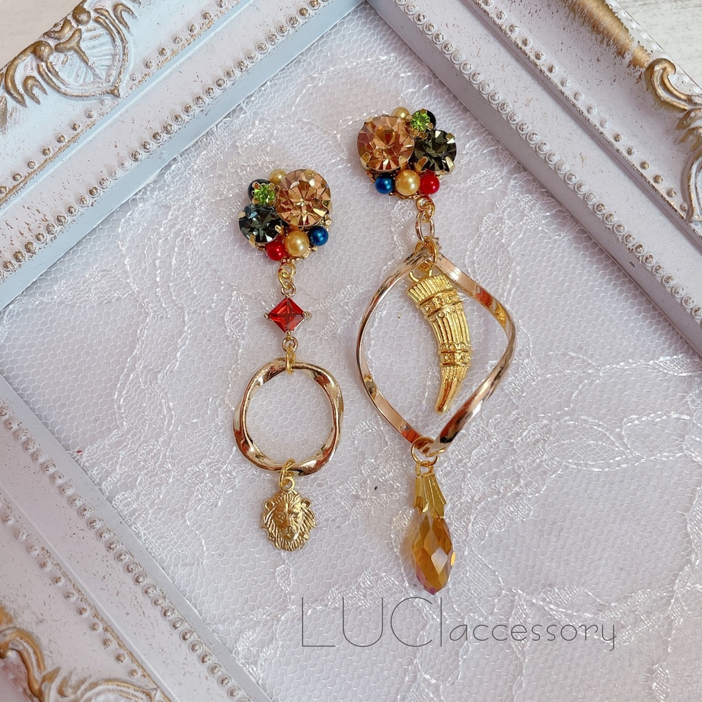 【ツイステ】サバナクロー寮モチーフピアス