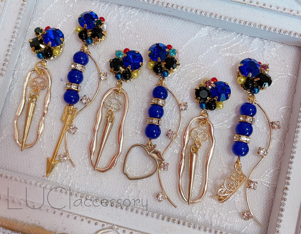 【ツイステ】ポムフィオーレ寮モチーフピアス