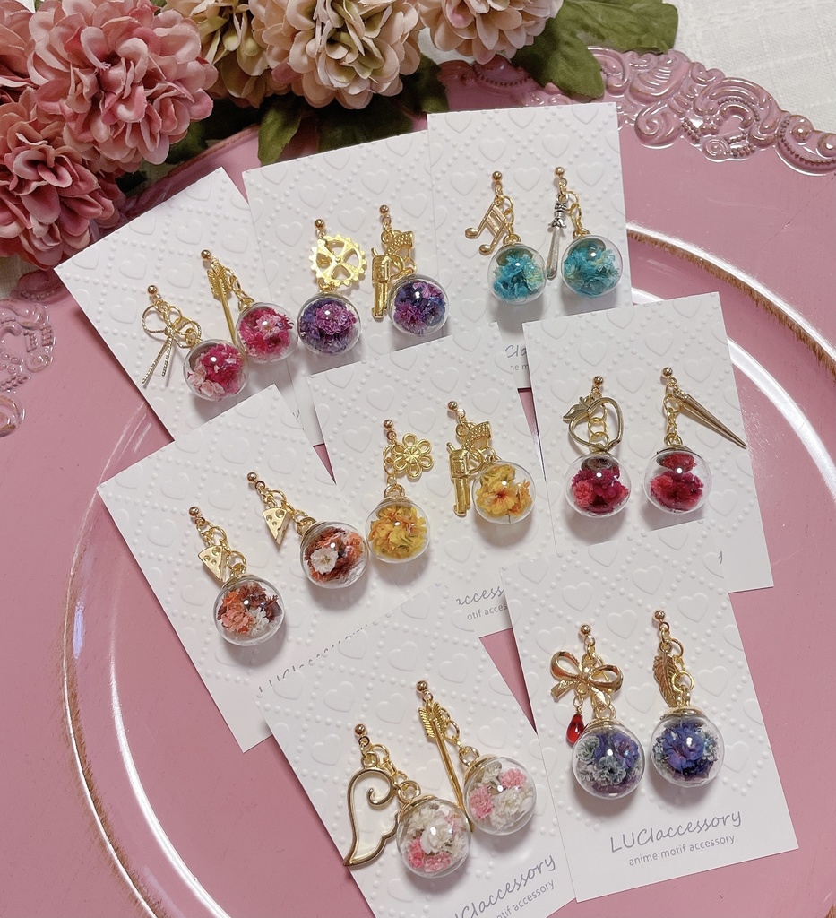 【まどマギ】ガラスドームピアス