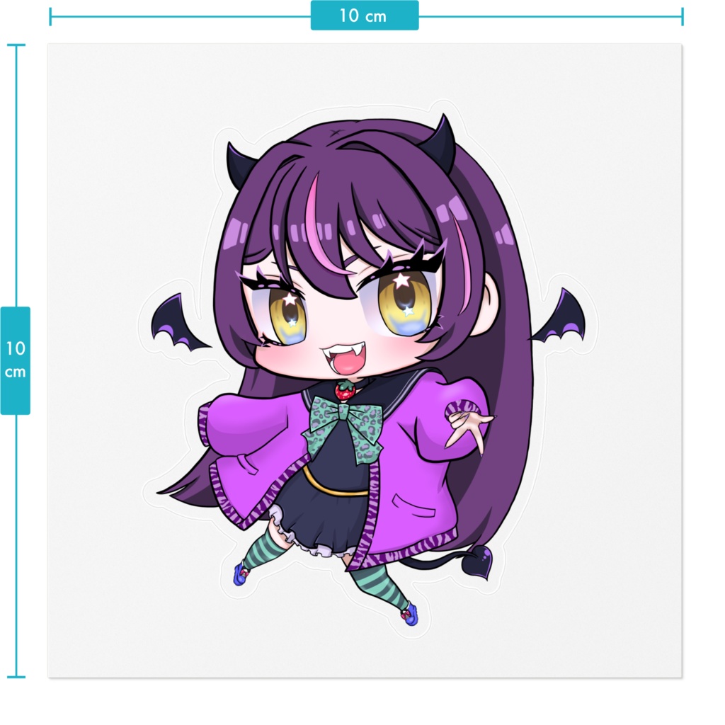 【2025生誕記念:再販】超キャワイイ新衣装ステッカー【ちょっと大きい】