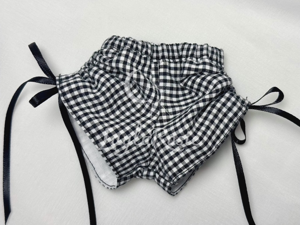 『tender bind』1/4ドール用 リボンシャーリングショートパンツ