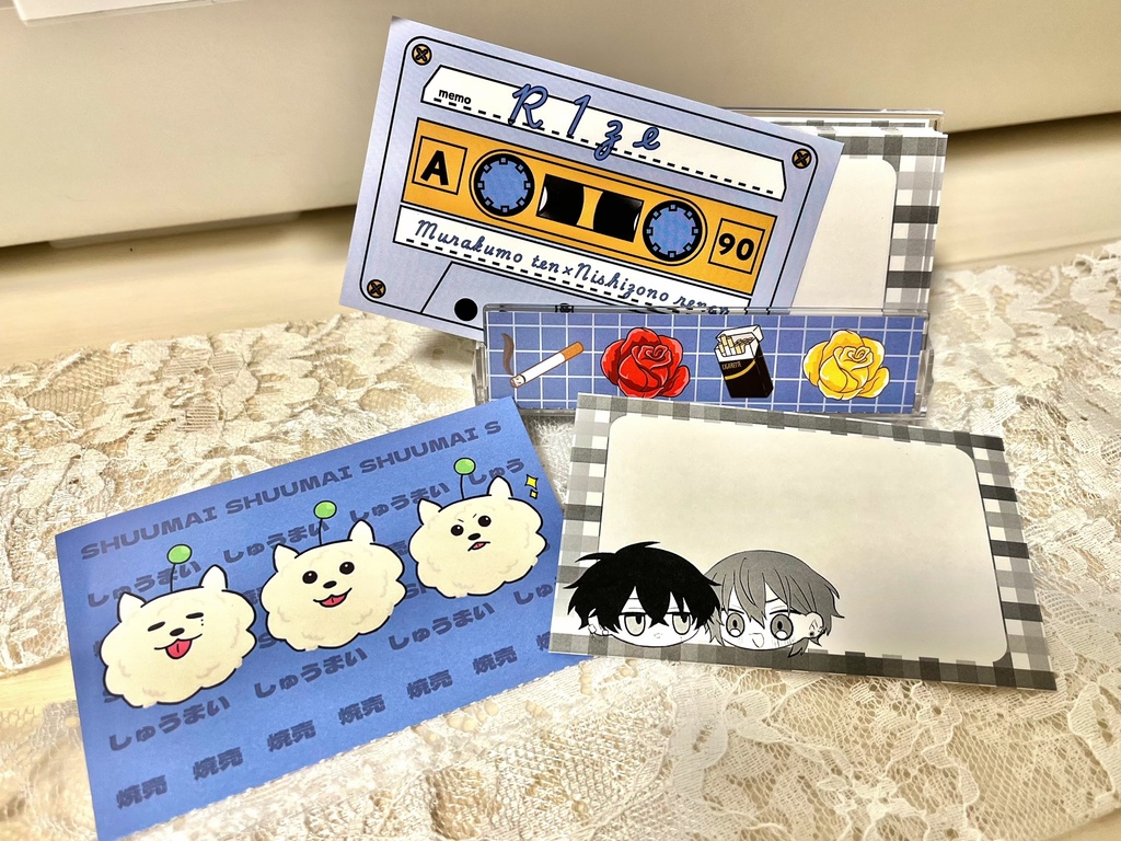 カセットテープ風メモ