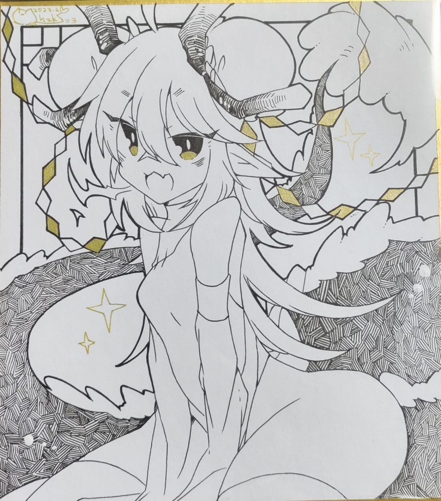 オリジナル色紙(ぱお)