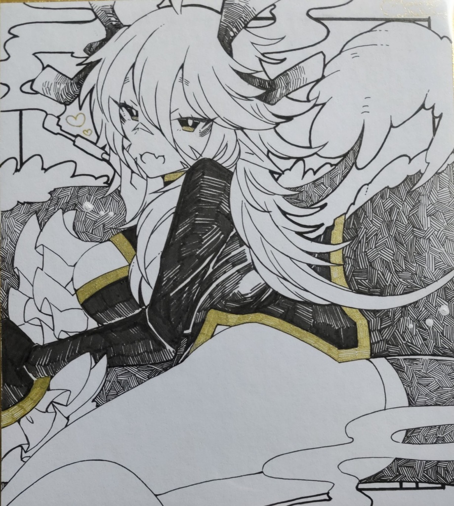 オリジナル色紙(ぱお)(大人の姿)