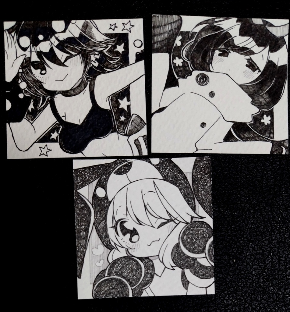 ポップン女子キャラミニ原画①