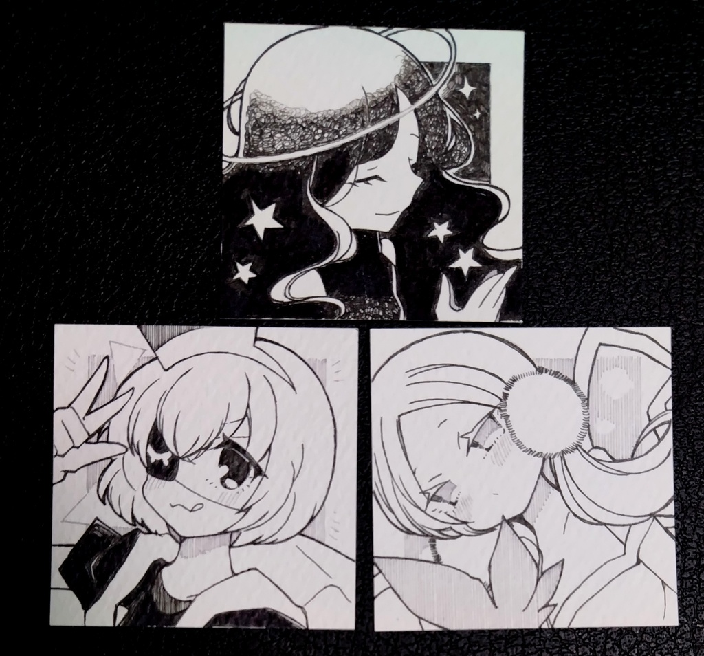 ポップン女子キャラミニ原画①