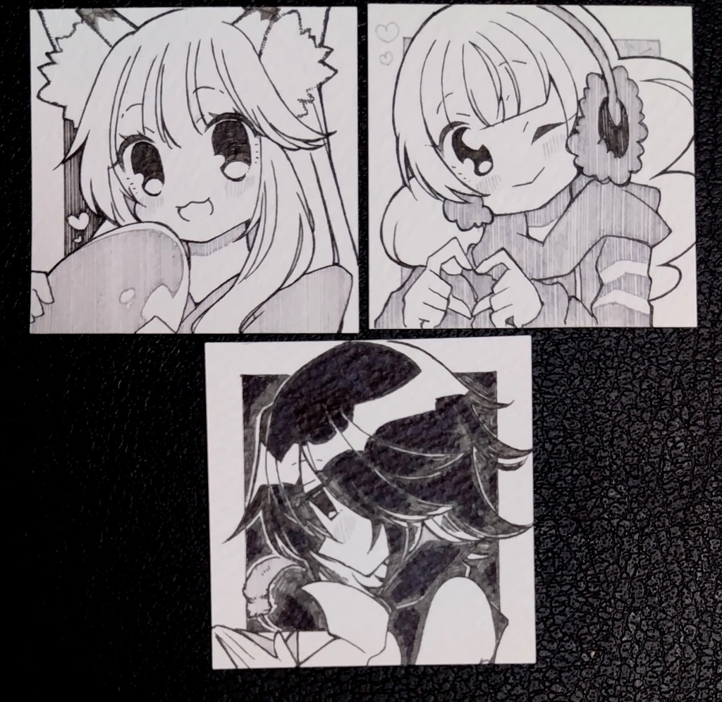 ポップン女子キャラミニ原画③