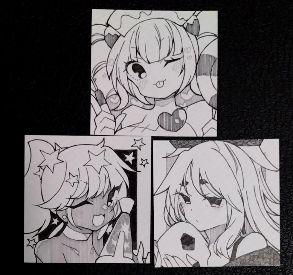 ポップン女子キャラミニ原画④