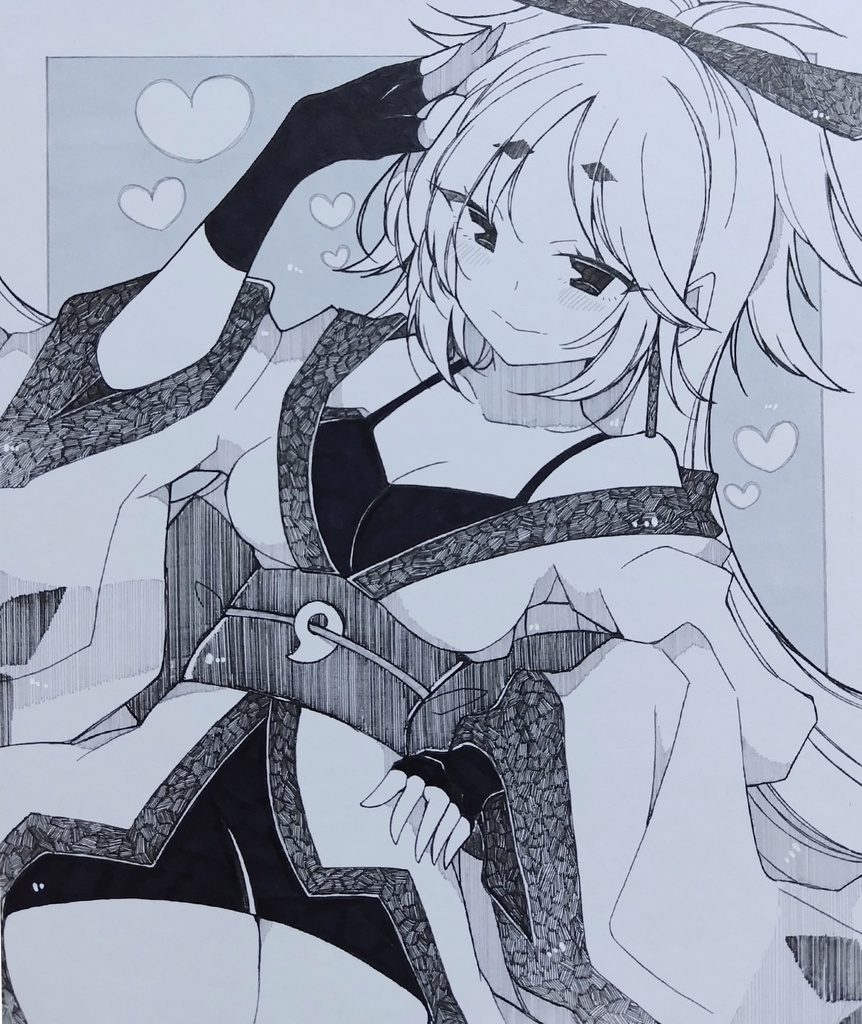 桔梗さん色紙（せんごく）