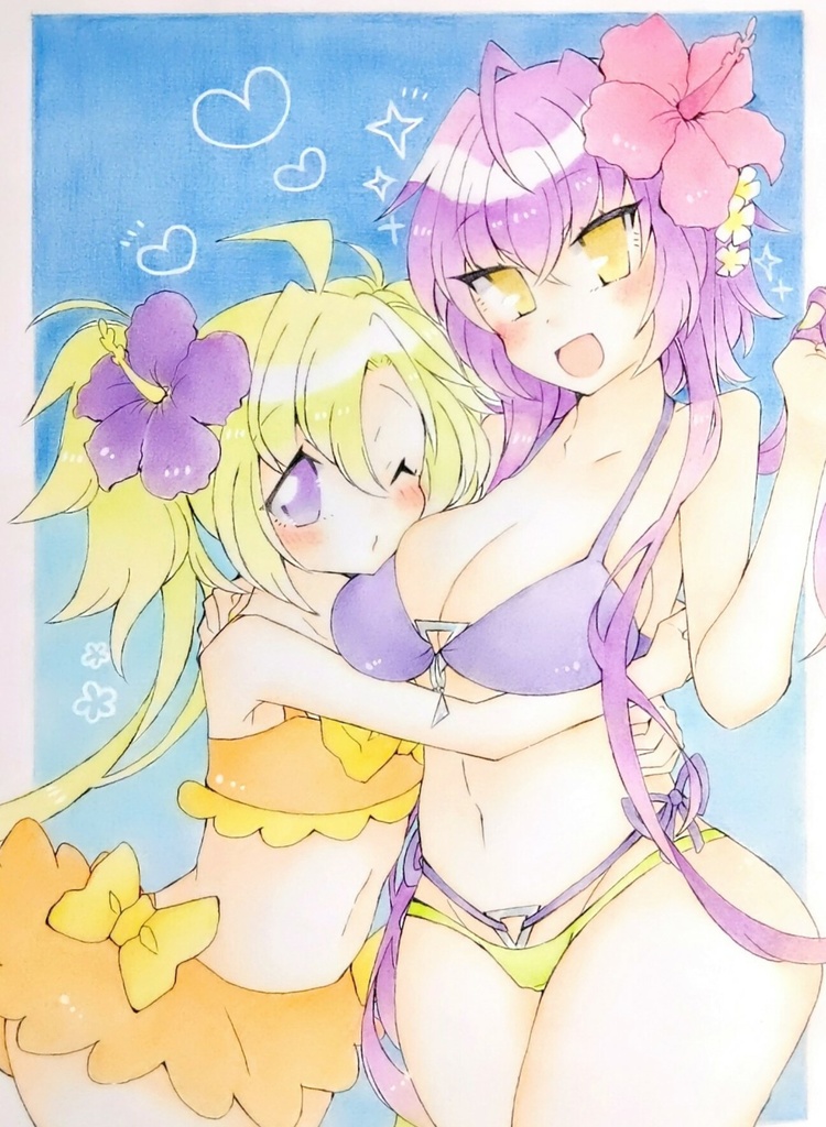 ※額縁入れB5イラスト（暁月、燦）