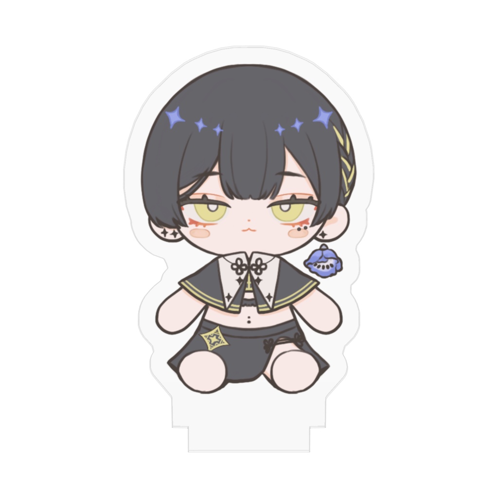 銀蓮くんぬいぐるみ風アクリルフィギュア(耳肉球無しVer)