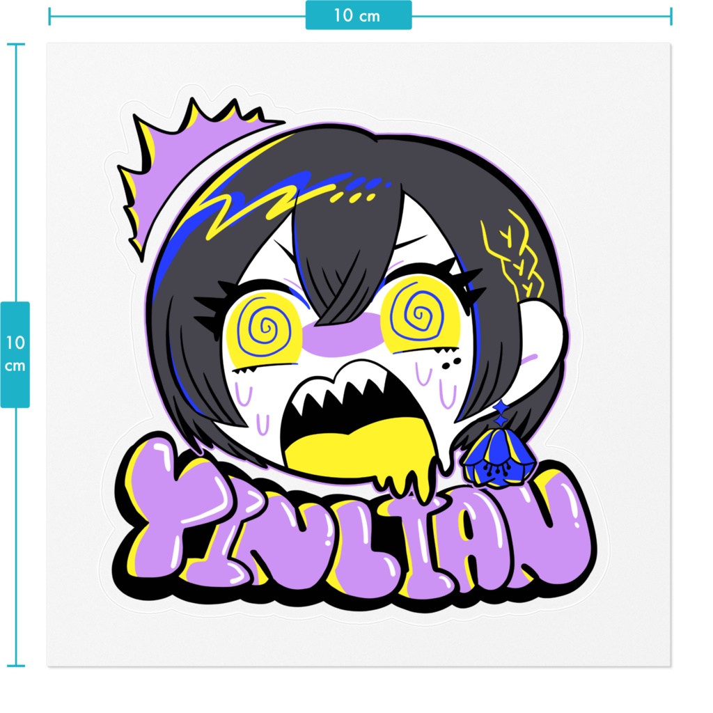 銀蓮くんポップステッカー