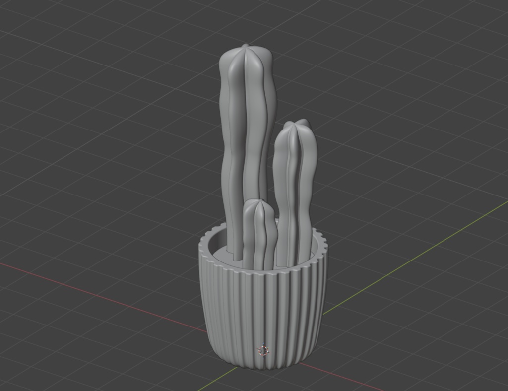 サボテン|3Dモデル|観葉植物|Blender|無料あり