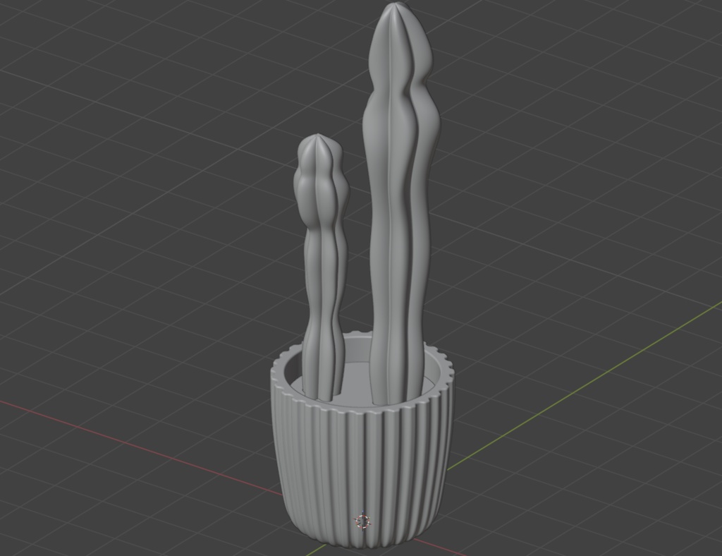 サボテン|3Dモデル|観葉植物|Blender|無料あり