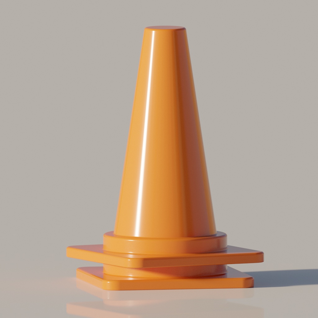 コーンの3Dモデル集|ハイポリ|Blender Asset Pack|Traffic cone