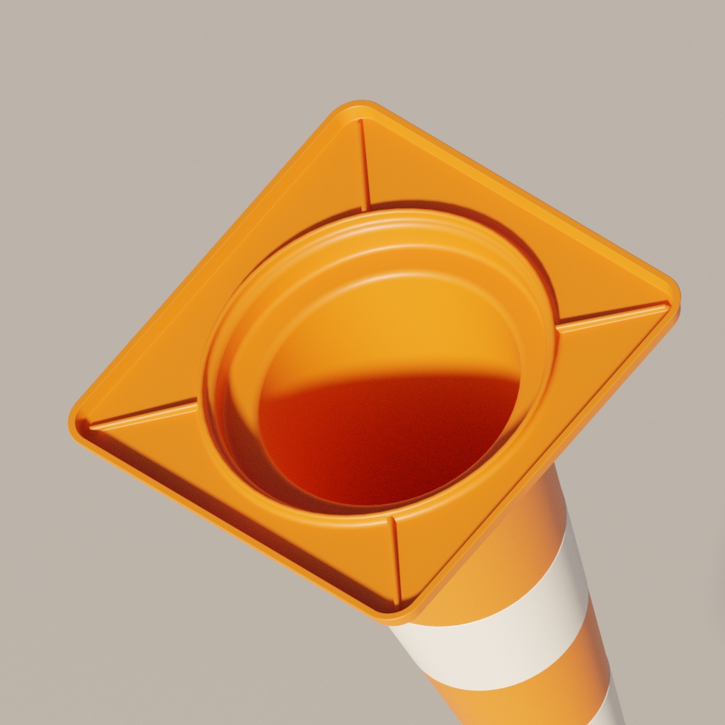 コーンの3Dモデル集|ハイポリ|Blender Asset Pack|Traffic cone