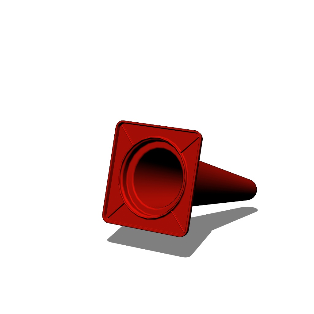 カラーコーン|3D素材|クリスタ|無料|サンプル