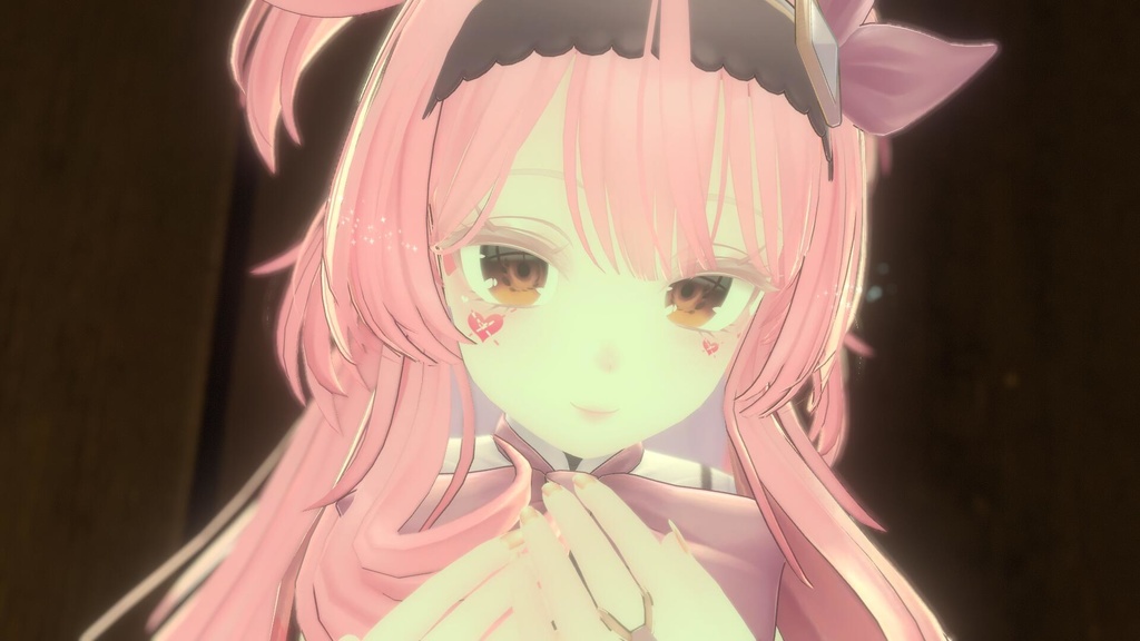 【Selestia/セレスティア専用】Magic heart make up&light eyes&sweet pink body texture