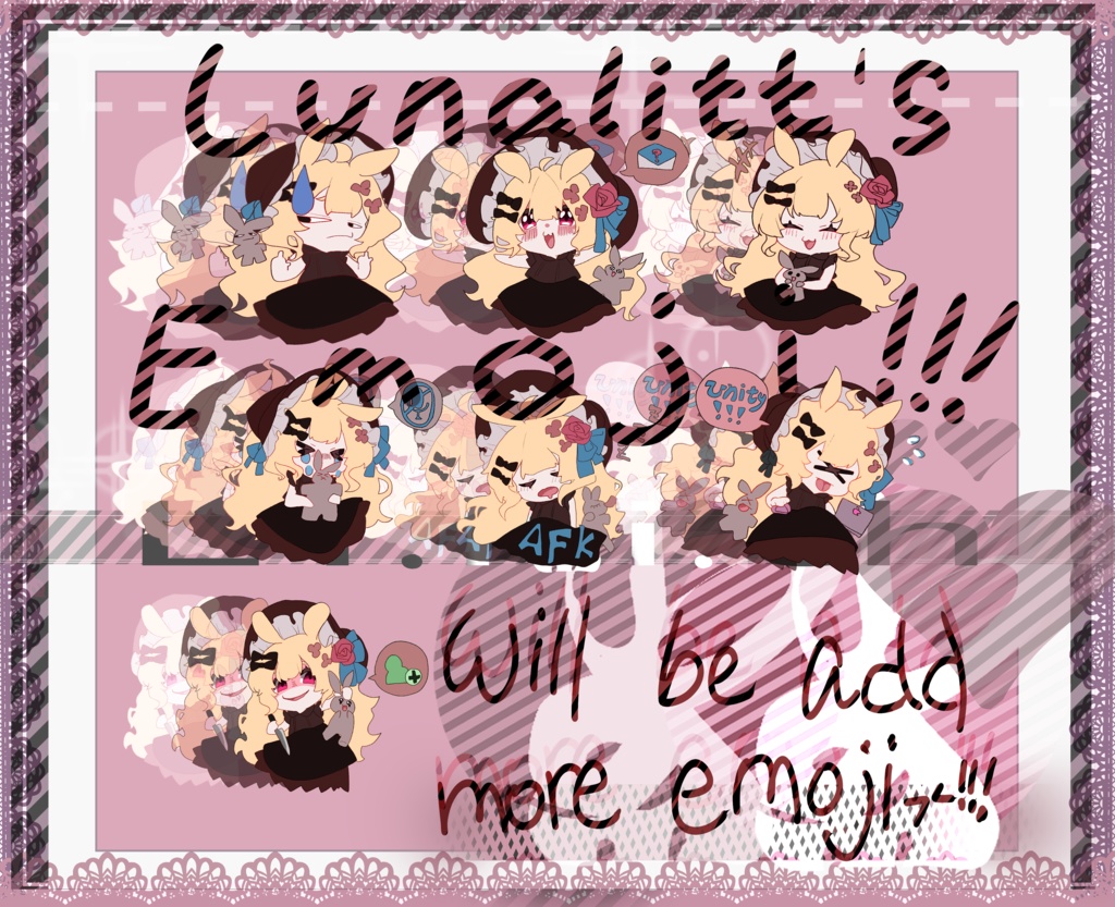 【ルーナリット/lunalitt】颜文字/EMOJI!!!持续更新中!!!!