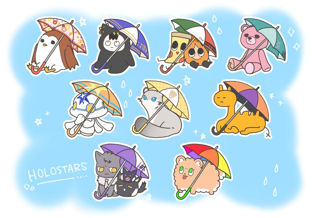 【ホロクル10th頒布予定】アンブレラマーカー【非公式】