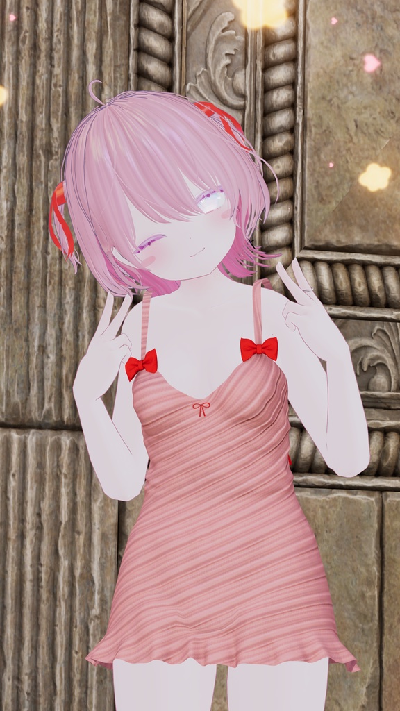 ブラックフライデーセール【シフォン・ショコラ対応】リボンワンピース